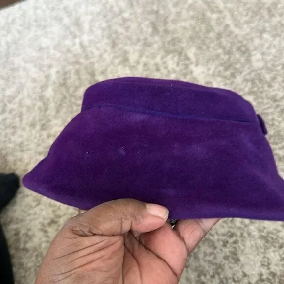 Velour Regale Vintage Purple Hat O/S